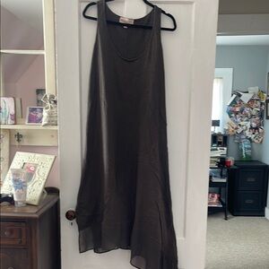 Philosophy Gray Asymmetrical Halter Sundress